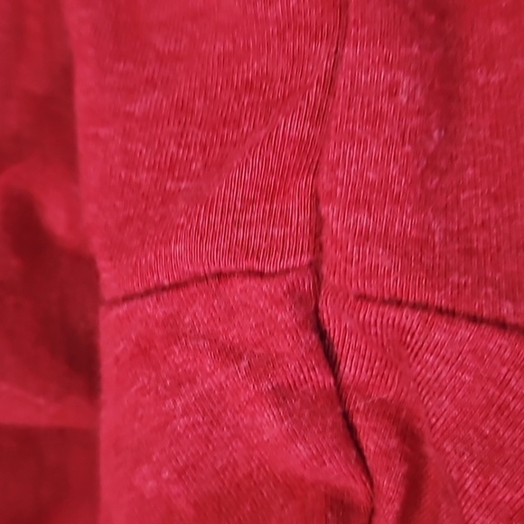 APT.9 Red V-neck Long Sleeve Tee - Picture 7 of 9